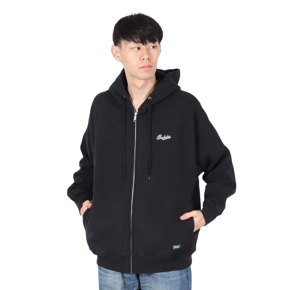 バクタ（BUKTA）（メンズ）ヘビーOZ 裏起毛 ラグランパーカー BU2415804:19:BLACK