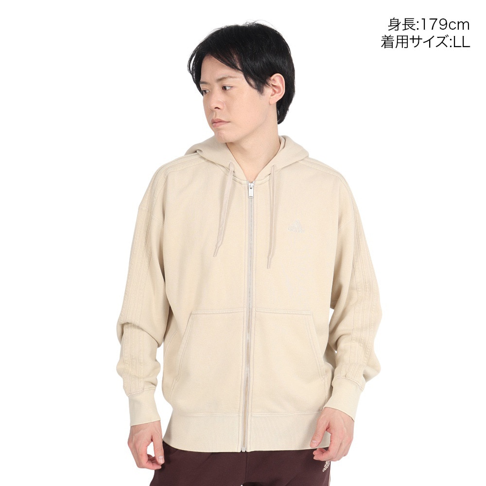 アディダス（adidas）（メンズ、レディース）WASH スウェット フルジップフーディ KSA12-JP4615