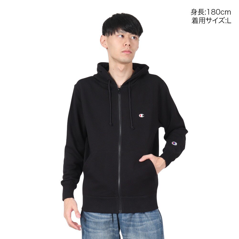 チャンピオン-ヘリテイジ（CHAMPION-HERITAGE）（メンズ）ベーシック ジップフーデッド スウェットシャツ C3-Y137 090