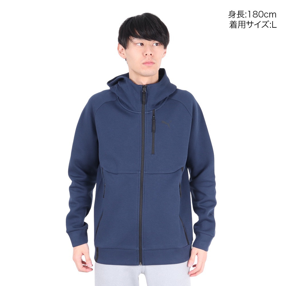 プーマ（PUMA）（メンズ）TECH フルジップフーディ DK 626143 14 NVY