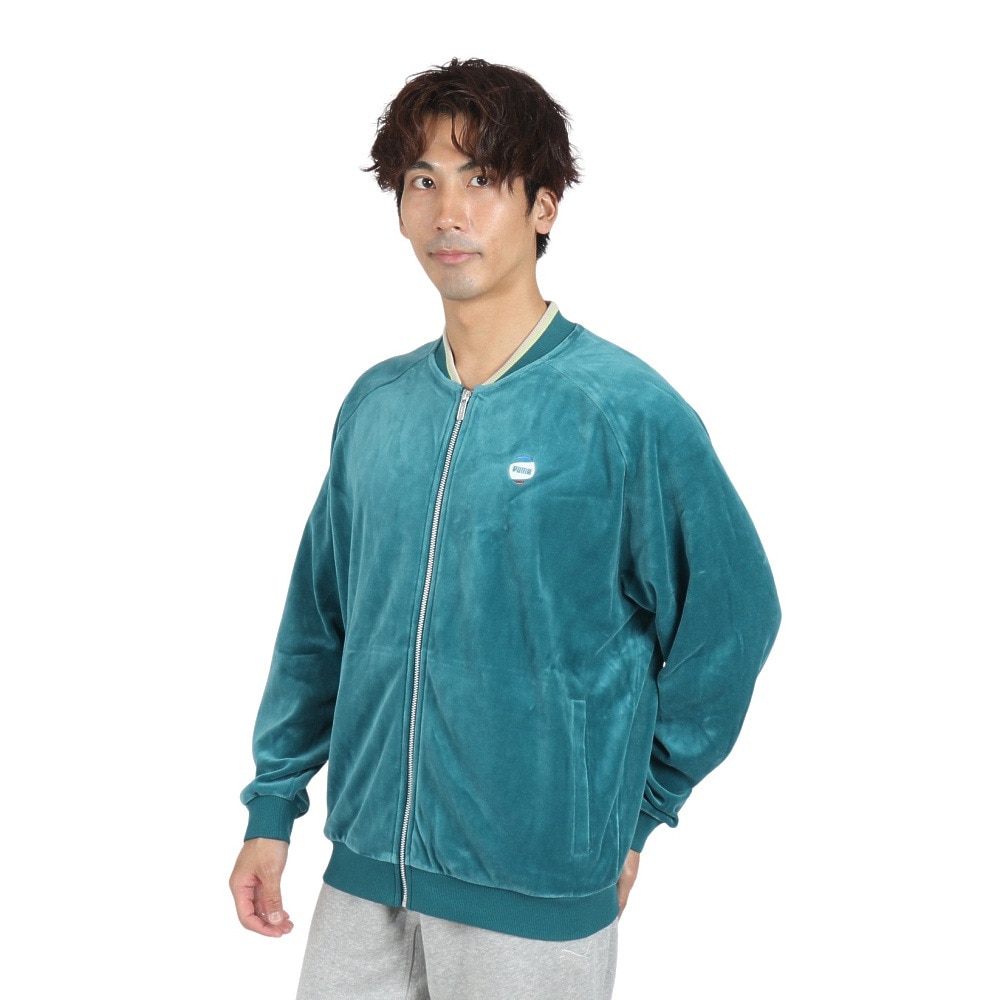 プーマ（PUMA）（メンズ）GV ベロア ジャケット 685384 22 GRN