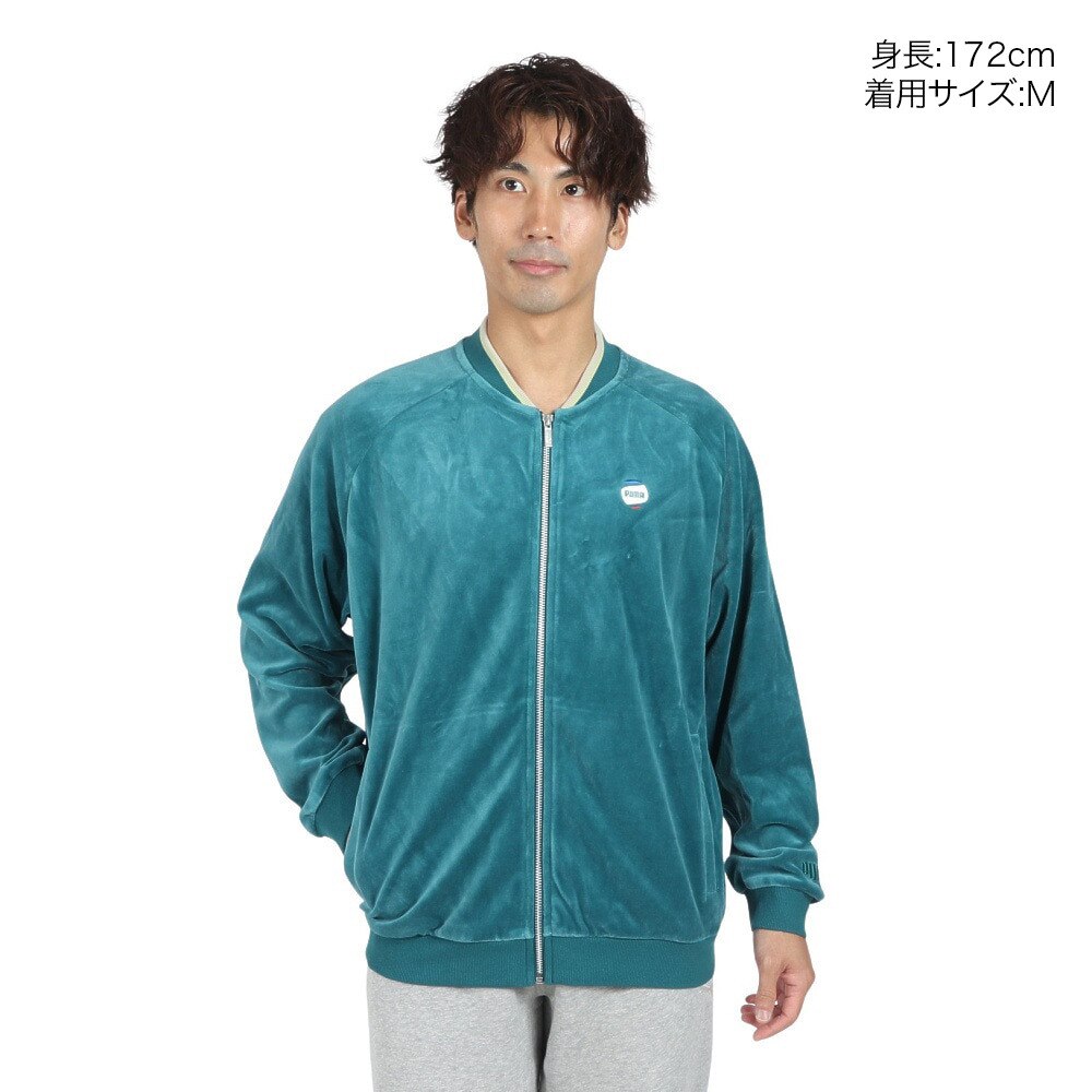 プーマ（PUMA）（メンズ）GV ベロア ジャケット 685384 22 GRN