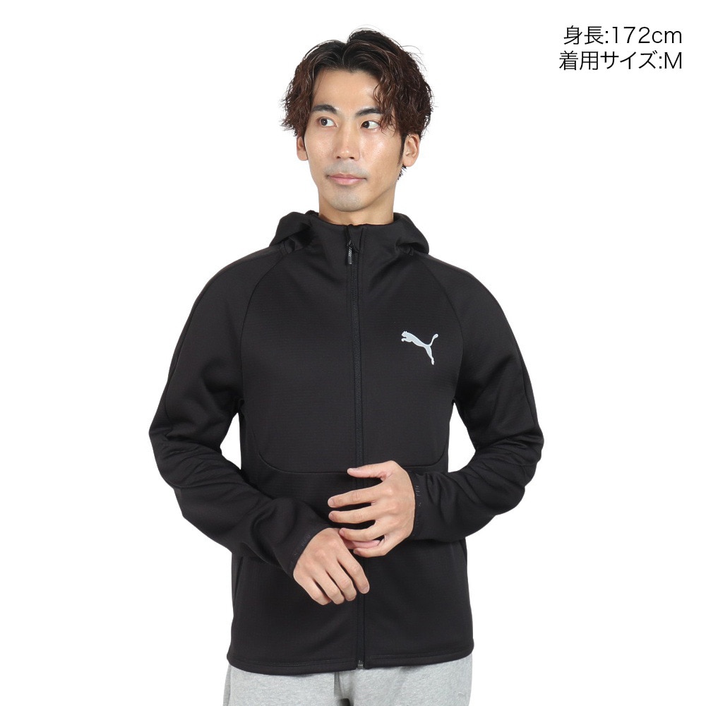 プーマ（PUMA）（メンズ）EVO ウォーム フードジャケット 678355 01 BLK