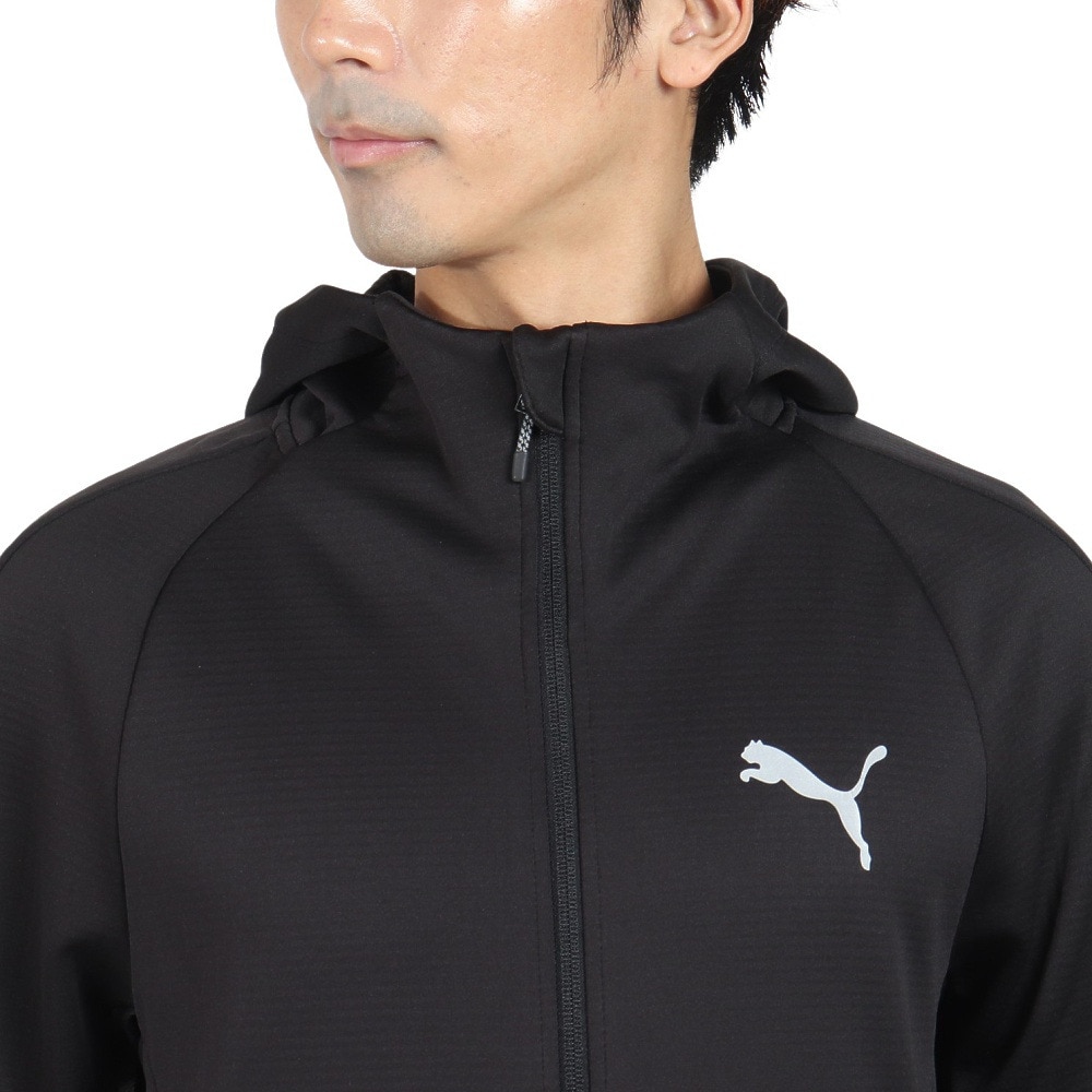 プーマ（PUMA）（メンズ）EVO ウォーム フードジャケット 678355 01 BLK