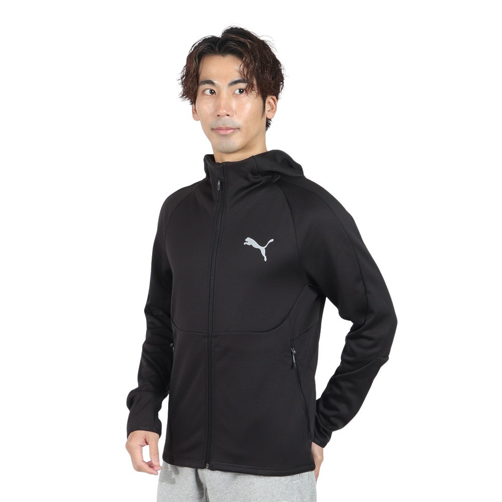 プーマ（PUMA）（メンズ）EVO ウォーム フードジャケット 678355 01 BLK