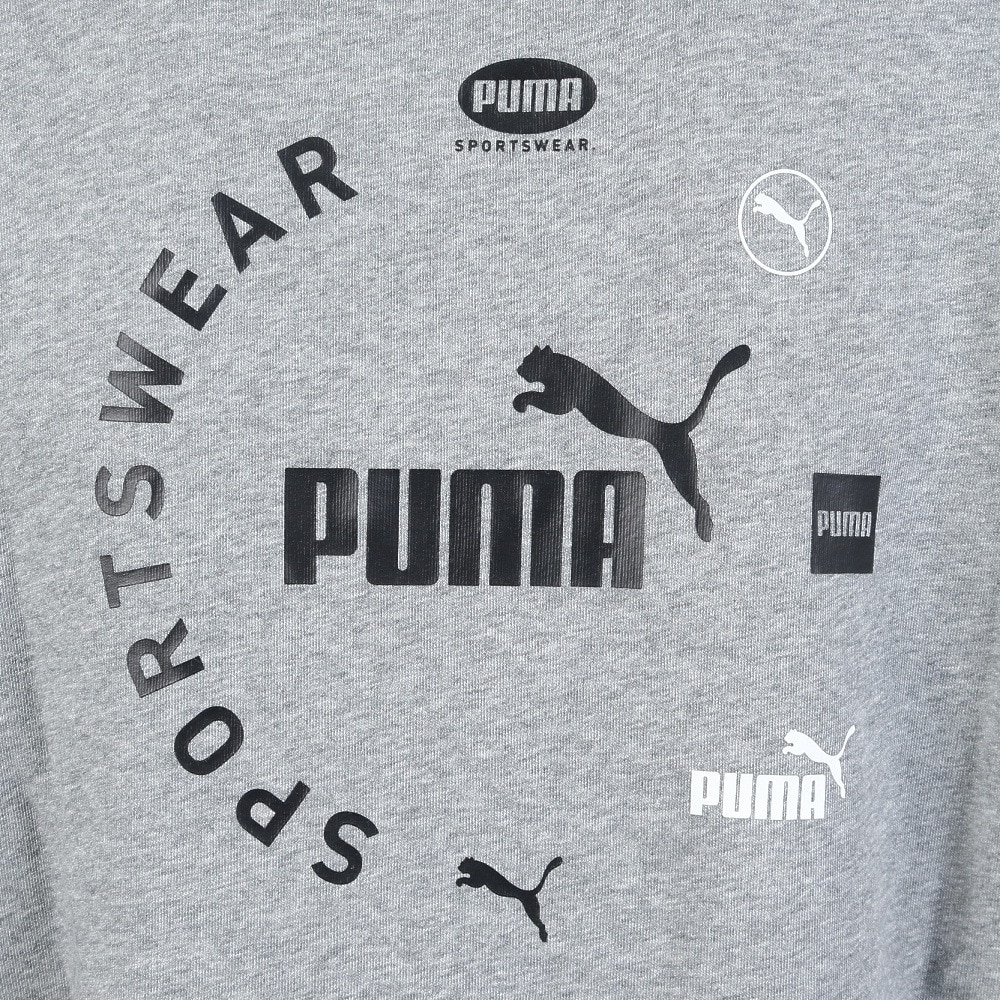 プーマ（PUMA）（メンズ）POWER グラフィック フルジップ フーディー 684218 03 GRY