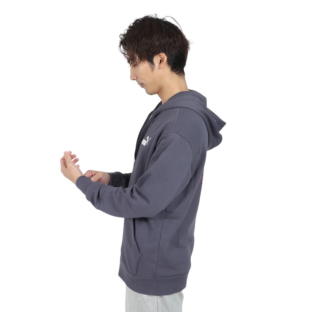プーマ（PUMA）（メンズ）POWER グラフィック フーディー フルジップ 684218 69 DGRY