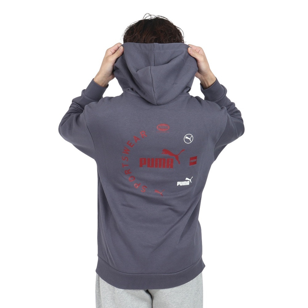プーマ（PUMA）（メンズ）POWER グラフィック フーディー フルジップ 684218 69 DGRY