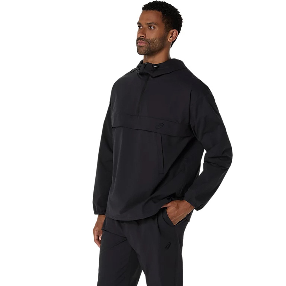 アシックス（ASICS）（メンズ）ダブルウィーブ リラックス プルオーバージャケット 2031E893.001