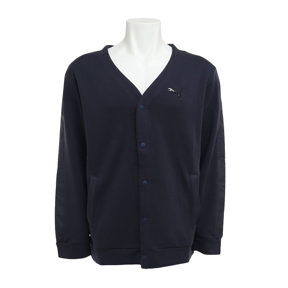 プーマ（PUMA）（メンズ、レディース）STYLE TECH スウェットカーディガン 672975 43 NVY