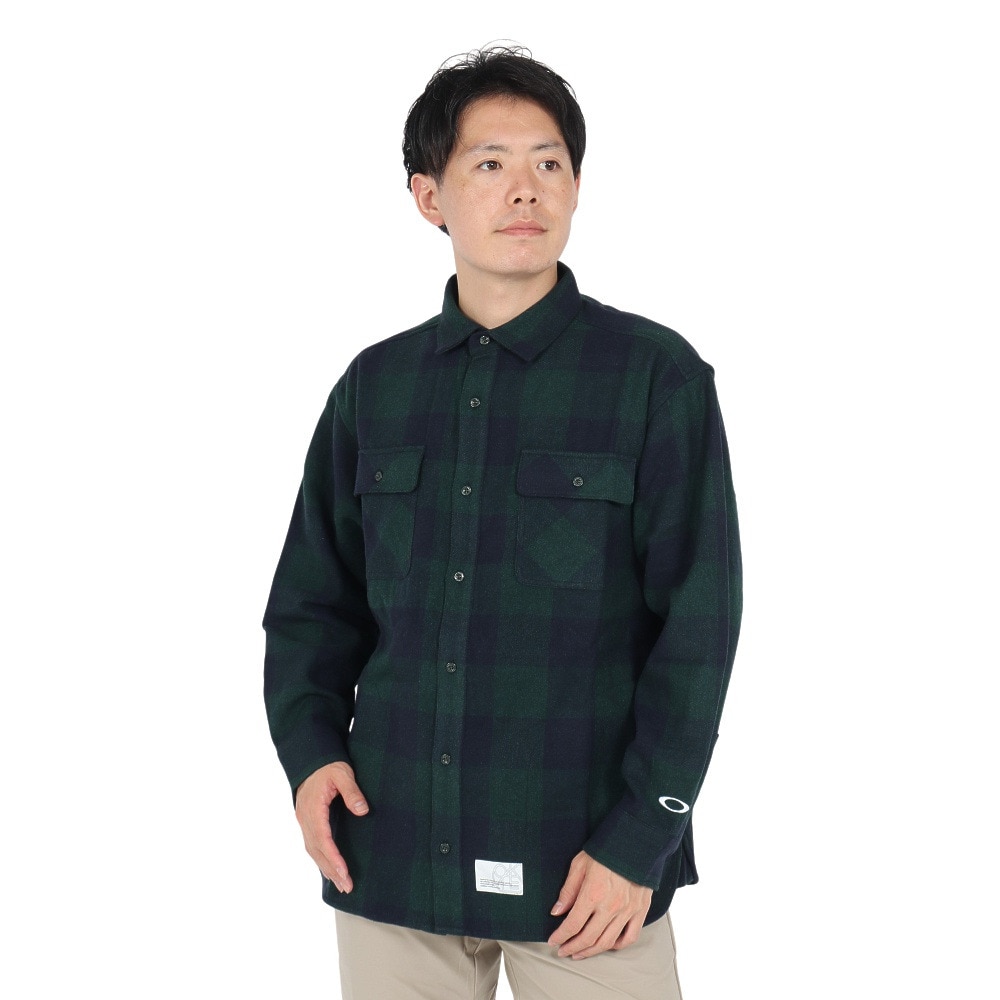 オークリー（OAKLEY）（メンズ）ESSEN ネルシャツ FOA407310-760