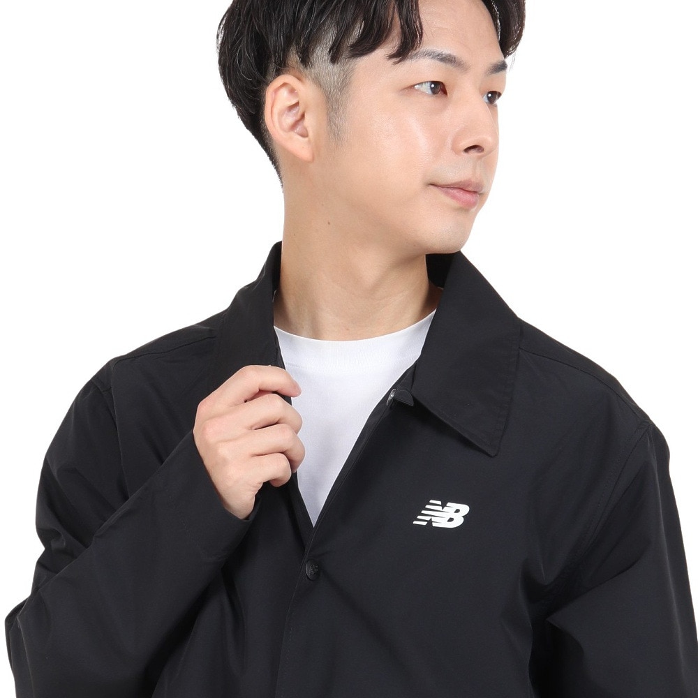 ニューバランス（new balance）（メンズ）ジャケット メンズ Essentials コーチジャケット MJ33515BK