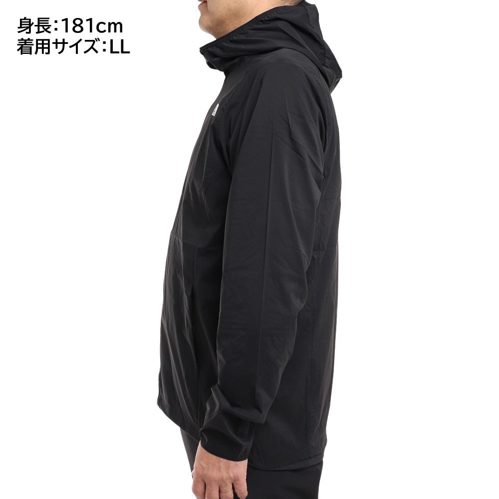 ノースフェイス（THE NORTH FACE）（メンズ）防風 撥水 ウィンドブレーカー エニータイムウィンドフーディ NP72285 K PERTEX  メンズ