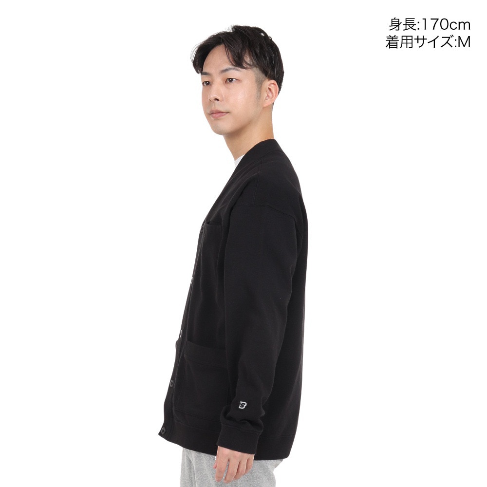ニューバランス（new balance）（メンズ）900 フレンチテリーカーディガン AMJ35103BK