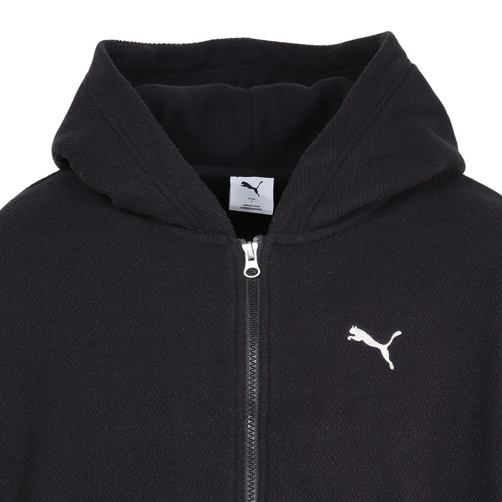 プーマ（PUMA）（メンズ）MWQ フルジップ フーディー 636957 01 BLK