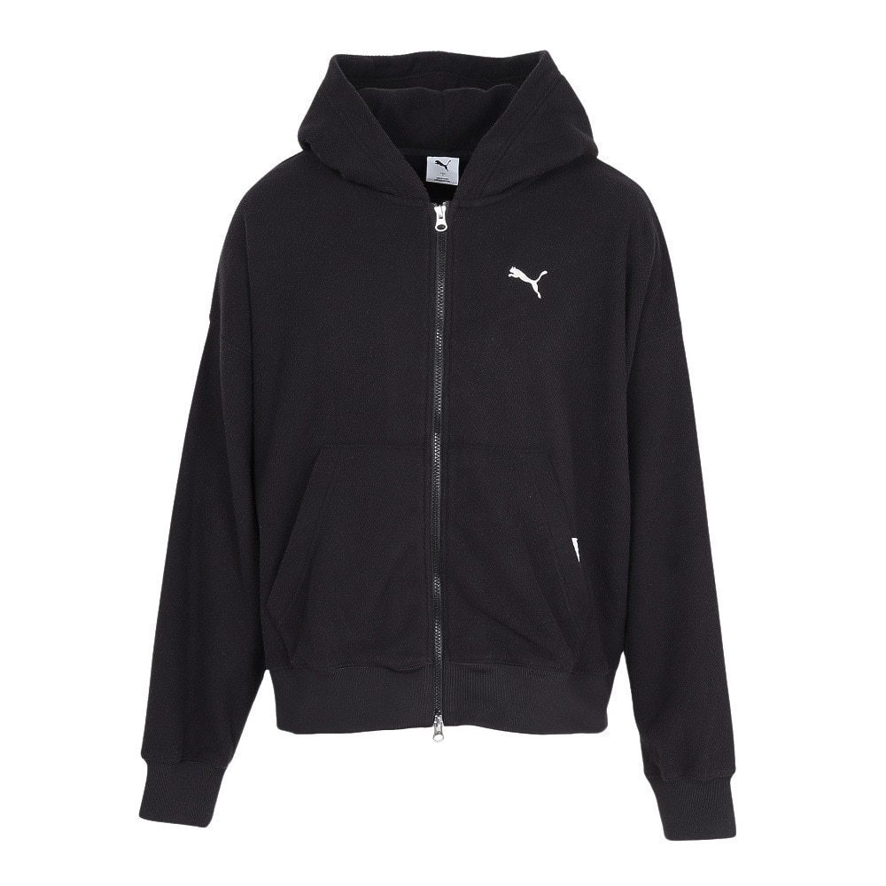 プーマ（PUMA）（メンズ）MWQ フルジップ フーディー 636957 01 BLK