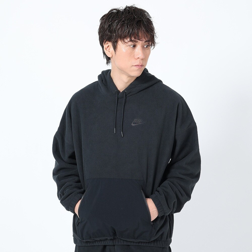 ナイキ（NIKE）（メンズ）クラブ+ POLAR フリース プルオーバー 長袖 フーディ FB8389-010