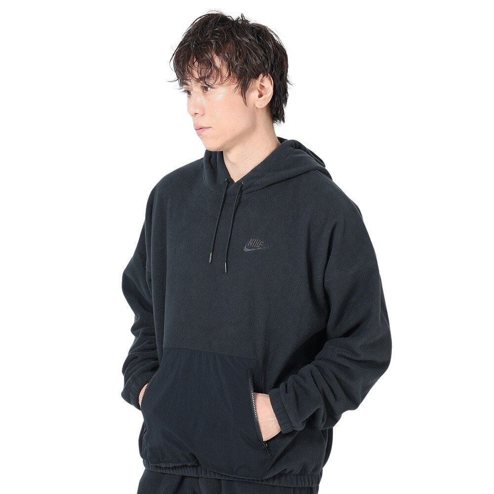 ナイキ（NIKE）（メンズ）クラブ+ POLAR フリース プルオーバー 長袖 フーディ FB8389-010