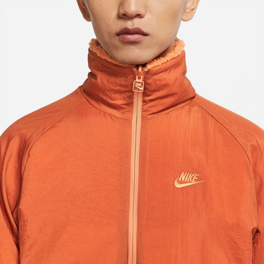 NIKE フルジップ フリース ジャケット オレンジ XL ナイキ