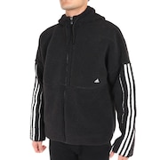 アディダス（adidas）（メンズ）シティ スリーストライプス バッジ オブ スポーツ シェルパジャケット RM015-HP1374