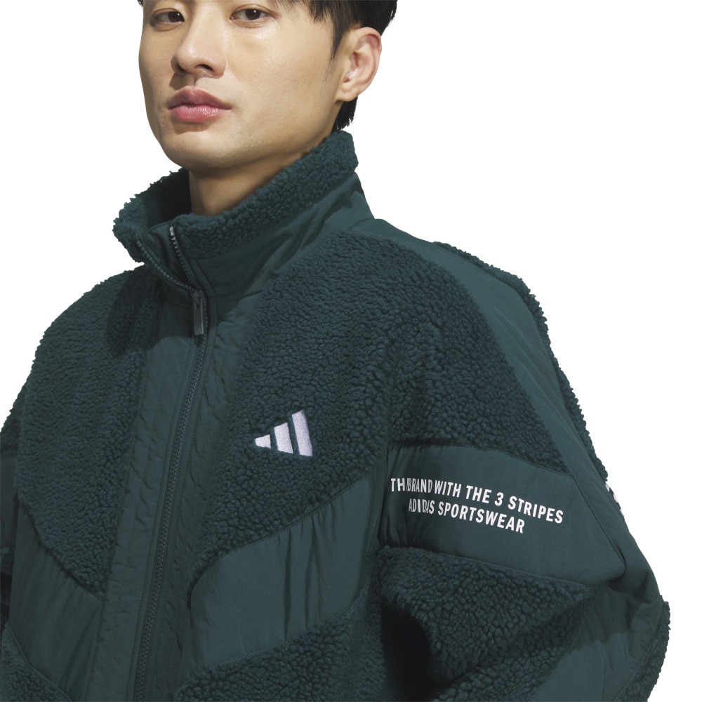 アディダス（adidas）（メンズ）ワーディングパック ルーズフィット ボアジャケット CS116-KA1274