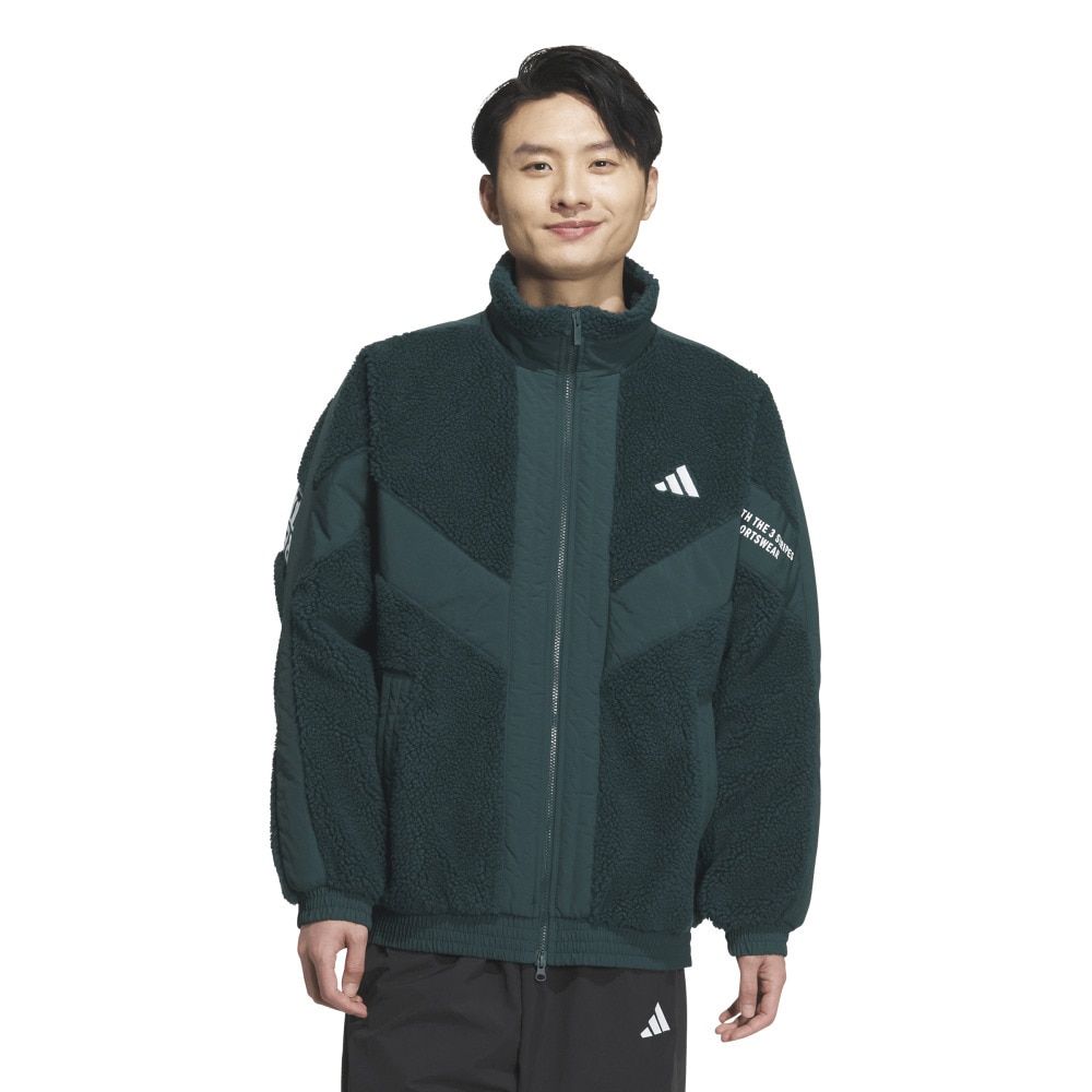 アディダス（adidas）（メンズ）ワーディングパック ルーズフィット ボアジャケット CS116-KA1274