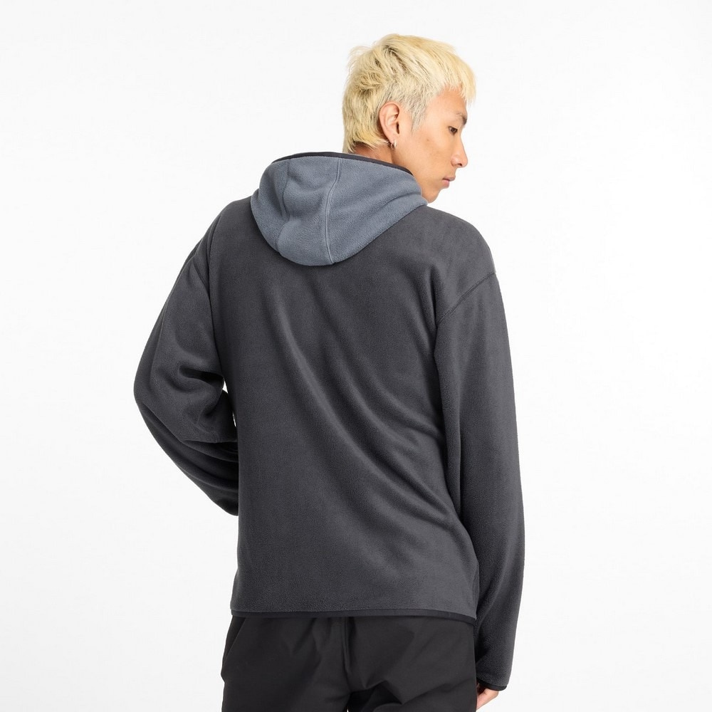 ニューバランス（new balance）（メンズ）フリース フルジップ フーディ MJ43517BK