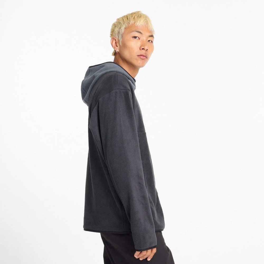 ニューバランス（new balance）（メンズ）フリース フルジップ フーディ MJ43517BK