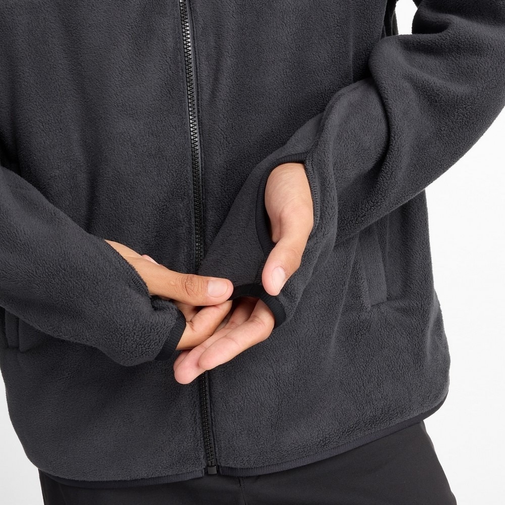 ニューバランス（new balance）（メンズ）フリース フルジップ フーディ MJ43517BK