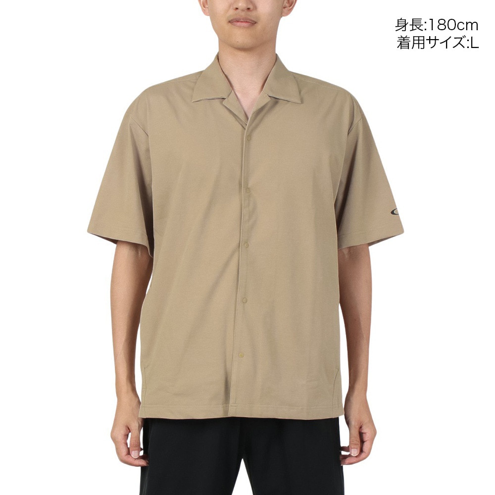 オークリー（OAKLEY）（メンズ）トップス 襟付き 吸汗 速乾 エッセン テックニット 半袖Tシャツ FOA404053-30W