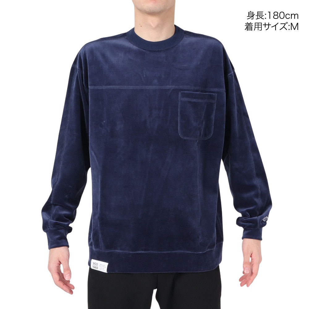 ニューバランス（new balance）（メンズ）トレーナー メンズ 900 ベロア クルーネックスウェット AMT25076PGM