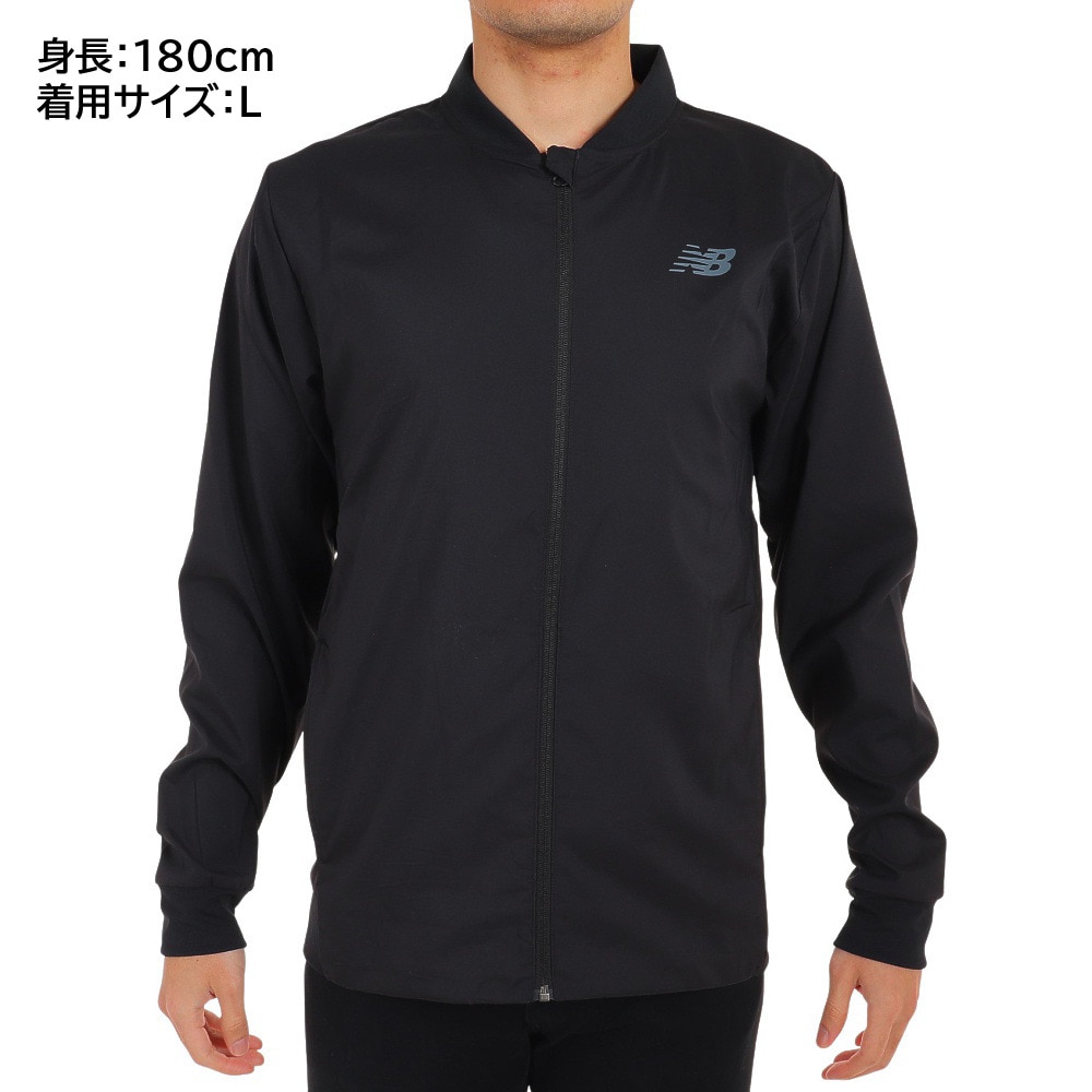 ニューバランス（new balance）（メンズ）ボンバージャケット MJ31017BK