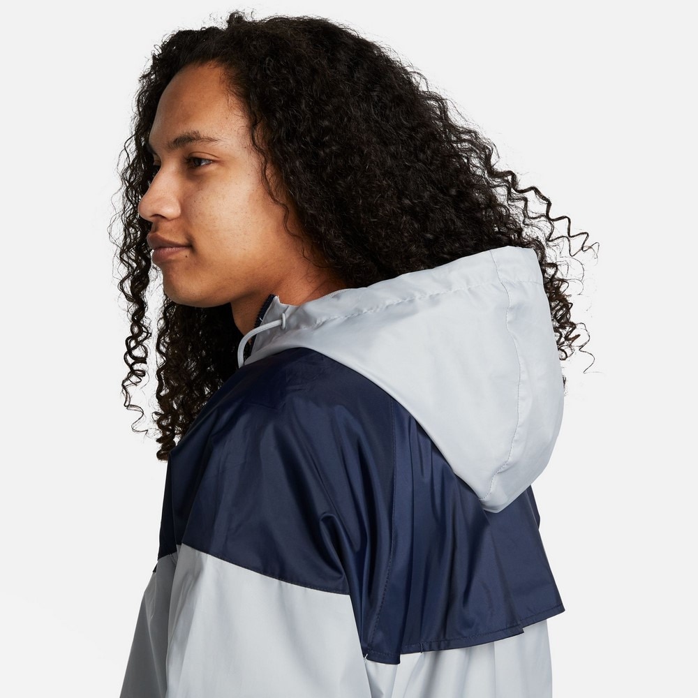 ナイキ（NIKE）（メンズ）ジャケット メンズ NSW HE ウィンドランナー ウーブン フーディ DA0002-077 グレー ネイビー