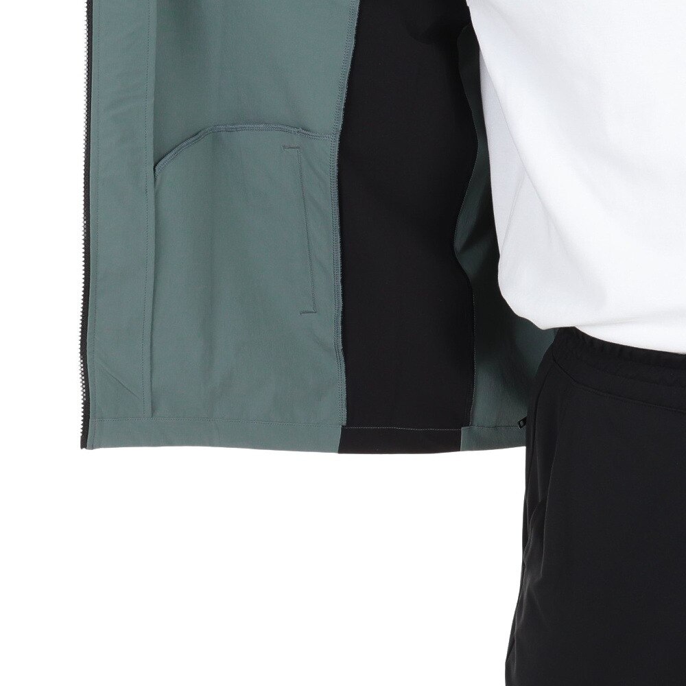 デサント（DESCENTE）（メンズ）4WAYストレッチナイロン スタンドカラーロゴ ジャケット DMMWJF11 KHBK