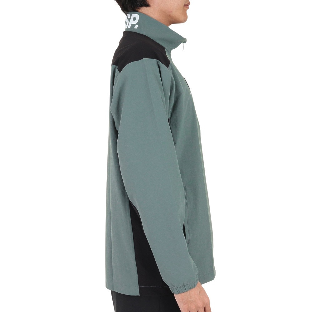 デサント（DESCENTE）（メンズ）4WAYストレッチナイロン スタンドカラーロゴ ジャケット DMMWJF11 KHBK