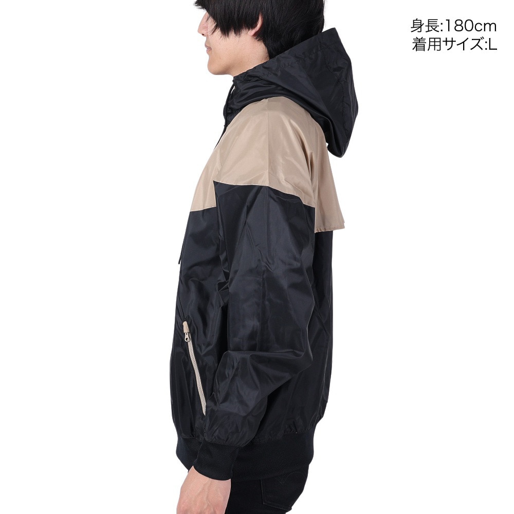 ナイキ（NIKE）（メンズ）ウィンドブレーカー ジャケット 防風 NSW HE WR ウーブン フーディ ジャケット DA0002-015 ベージュ ブラック★★★