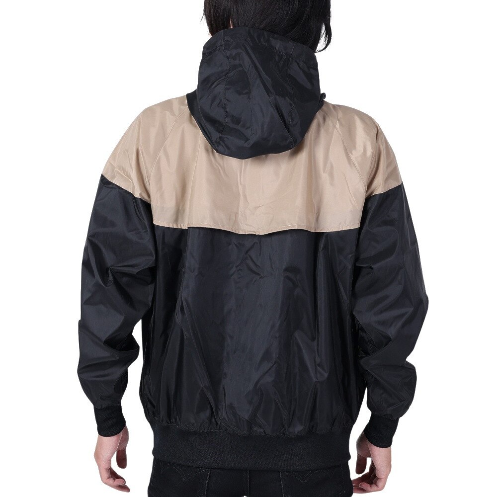 ナイキ（NIKE）（メンズ）ウィンドブレーカー ジャケット 防風 NSW HE WR ウーブン フーディ ジャケット DA0002-015 ベージュ ブラック★★★