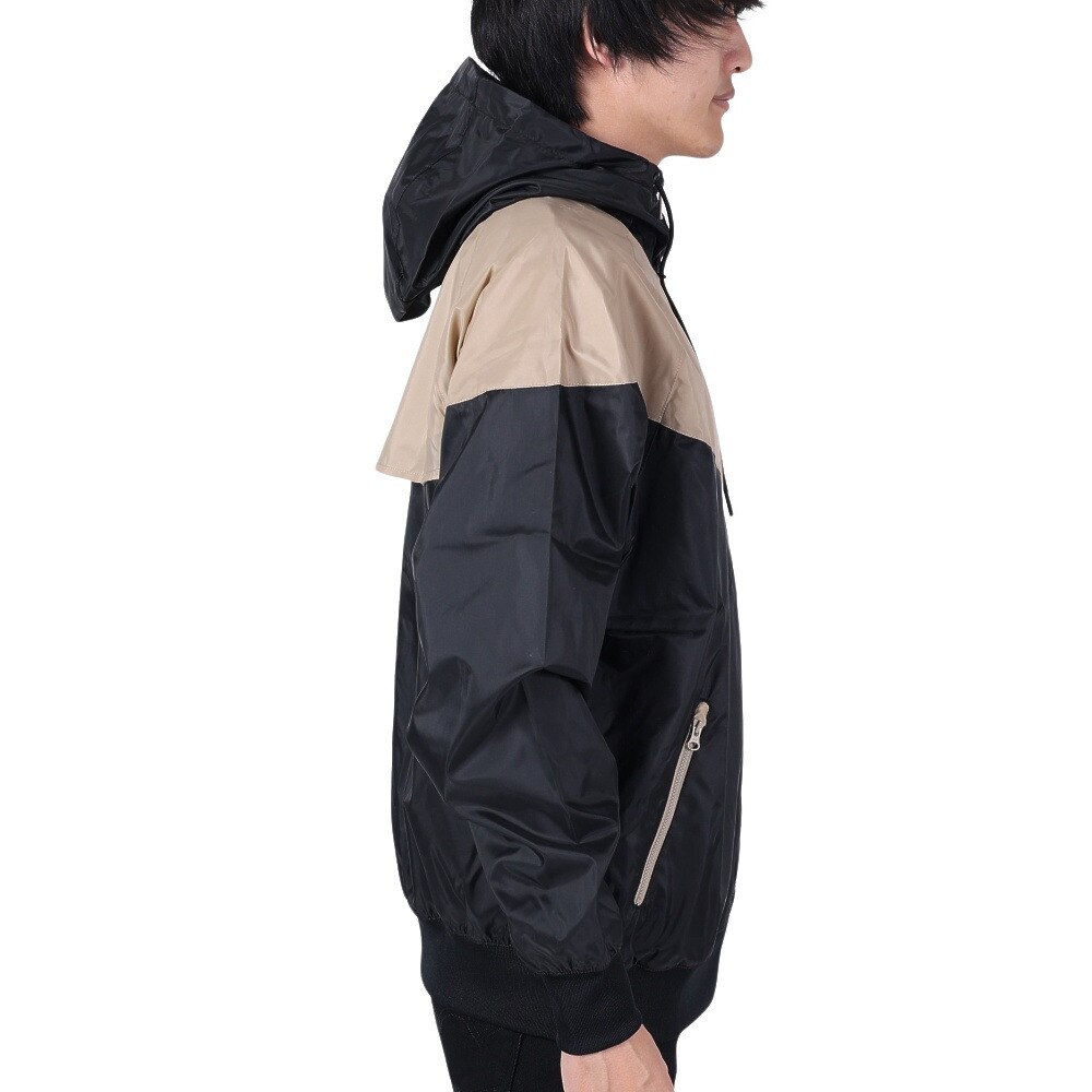 ナイキ（NIKE）（メンズ）ウィンドブレーカー ジャケット 防風 NSW HE WR ウーブン フーディ ジャケット DA0002-015 ベージュ ブラック★★★