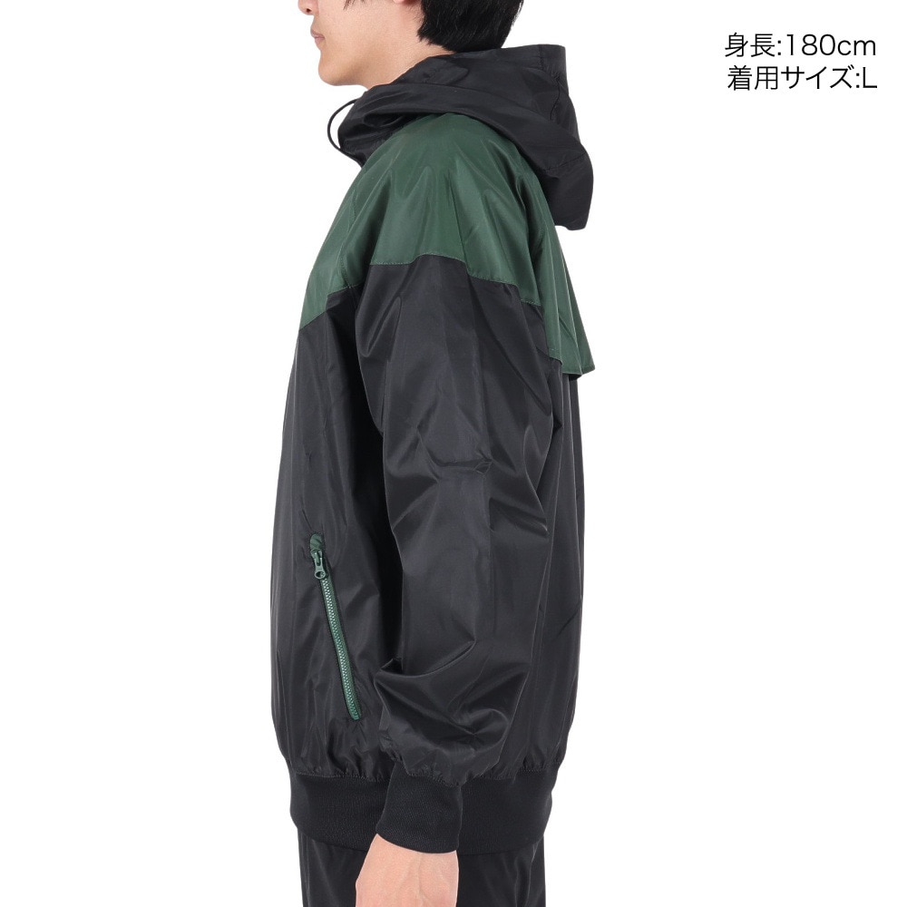 ナイキ（NIKE）（メンズ）ジャケット ウインドブレーカー 防風 グリーン NSW HE WR ウーブン フーディ ジャケット DA0002-016