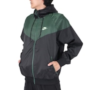 ナイキ（NIKE）（メンズ）NSW HE WR ウーブン フーディ ジャケット DA0002-016 グリーン ブラック
