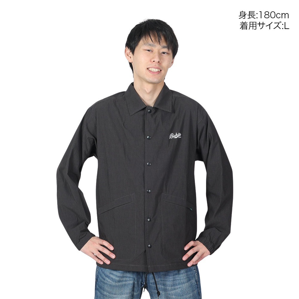 バクタ（BUKTA）（メンズ）レトロ コーチジャケット BU2345800:19:BLACK