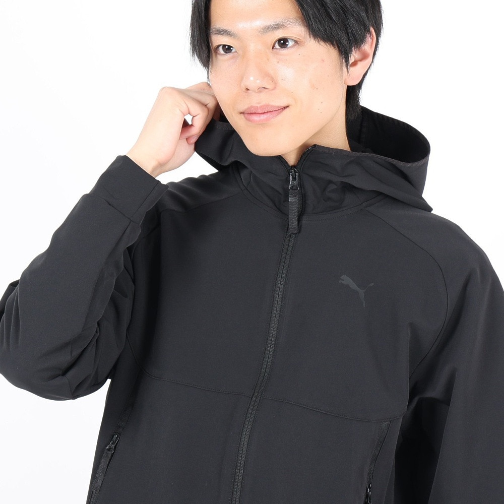 プーマ（PUMA）（メンズ）PUMA TECH ウーブン トラックジャケット フーディ 626178 01 BLK