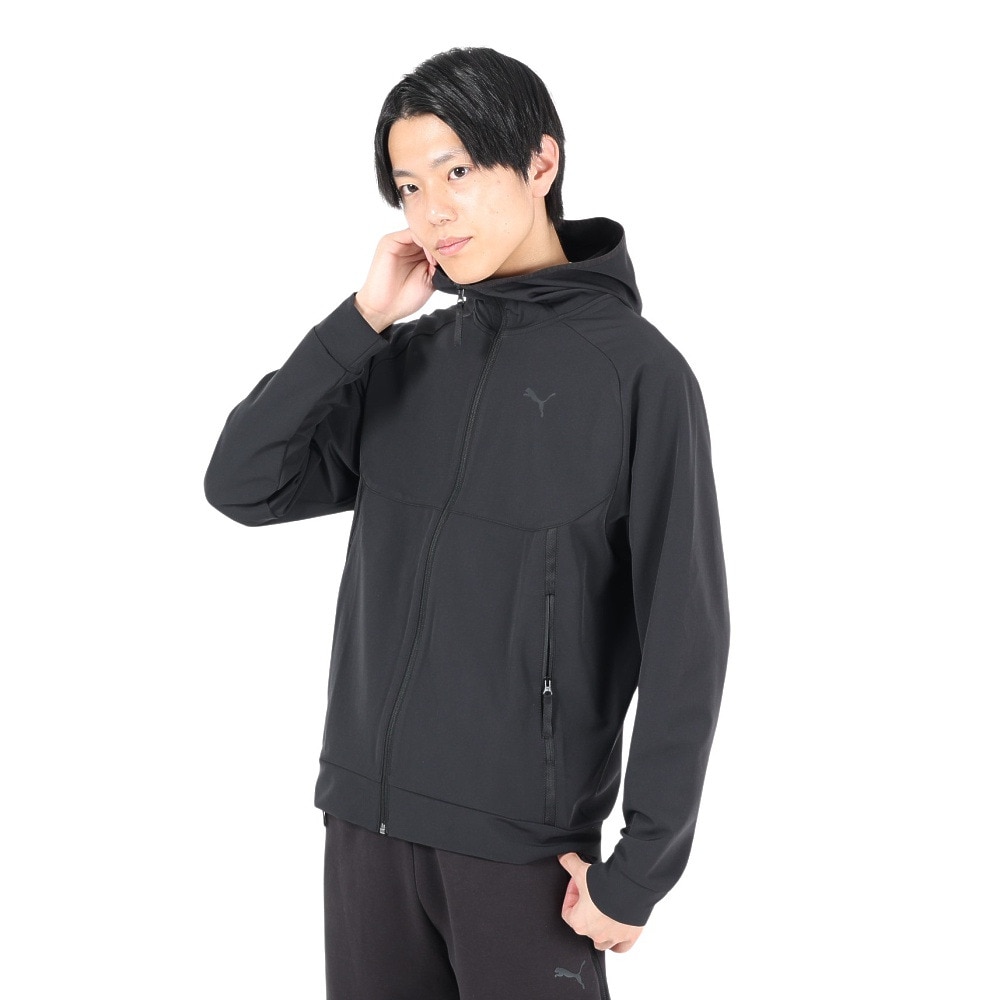 ＰＵＭＡ（並） PUMA TECH ウーブン トラックジャケット フーディ 626178 01 BLK Ｌ 90 シーズン