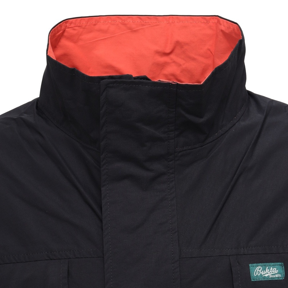 バクタ（BUKTA）（メンズ）切替 スタンドネック ジャケット BU2415801:19:BLACK