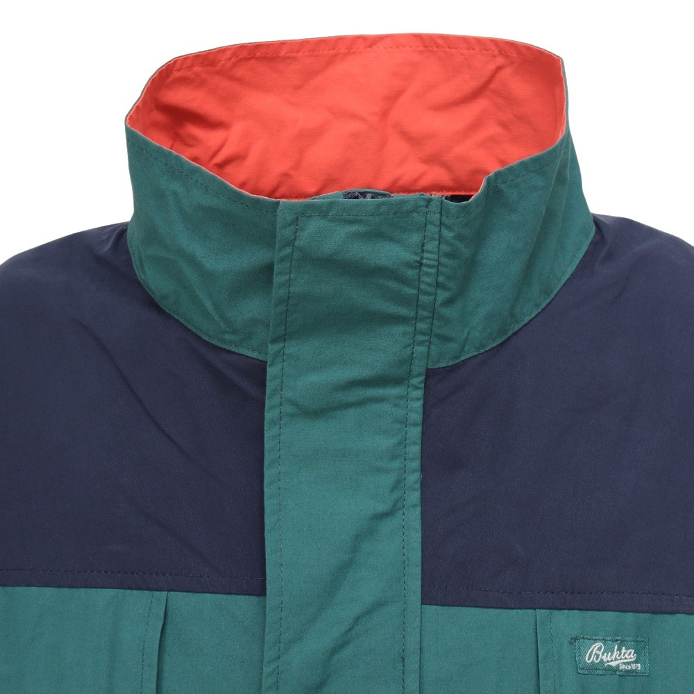 バクタ（BUKTA）（メンズ）切替 スタンドネック ジャケット BU2415801:65:GREEN
