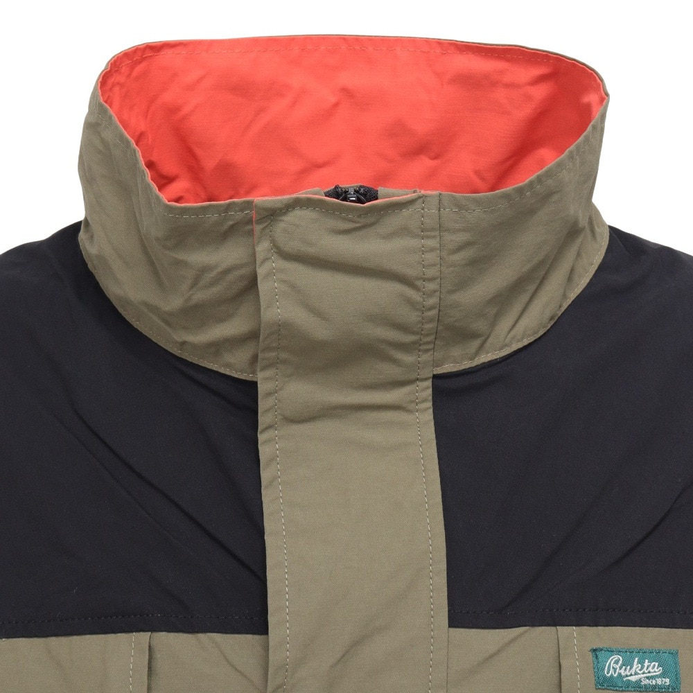 バクタ（BUKTA）（メンズ）切替 スタンドネック ジャケット BU2415801:69:KHAKI