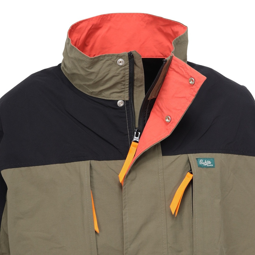 バクタ（BUKTA）（メンズ）切替 スタンドネック ジャケット BU2415801:69:KHAKI