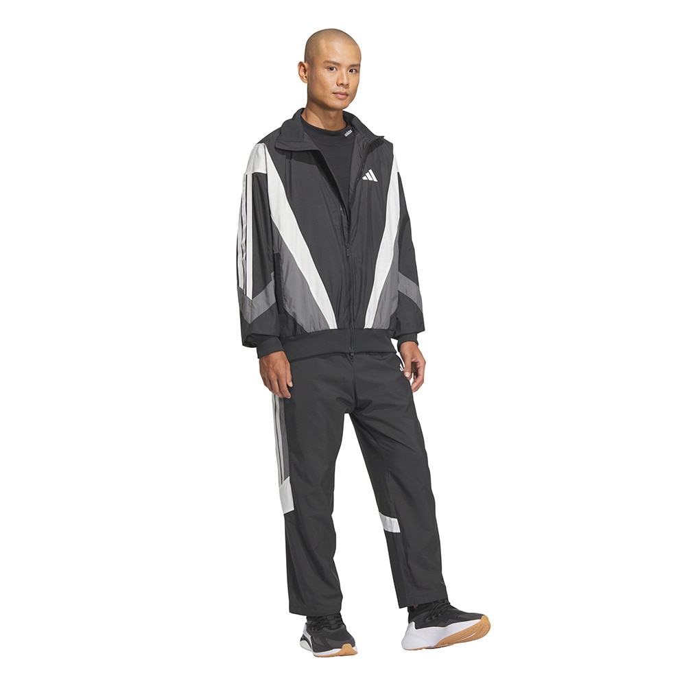 アディダス（adidas）（メンズ）マストハブ ルーズフィット メッシュ裏地付き ウインドブレーカージャケット KQD22-JM2024