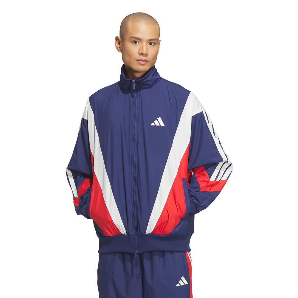 アディダス（adidas）（メンズ）マストハブ ルーズフィット メッシュ裏地付き ウインドブレーカージャケット KQD22-JM2025