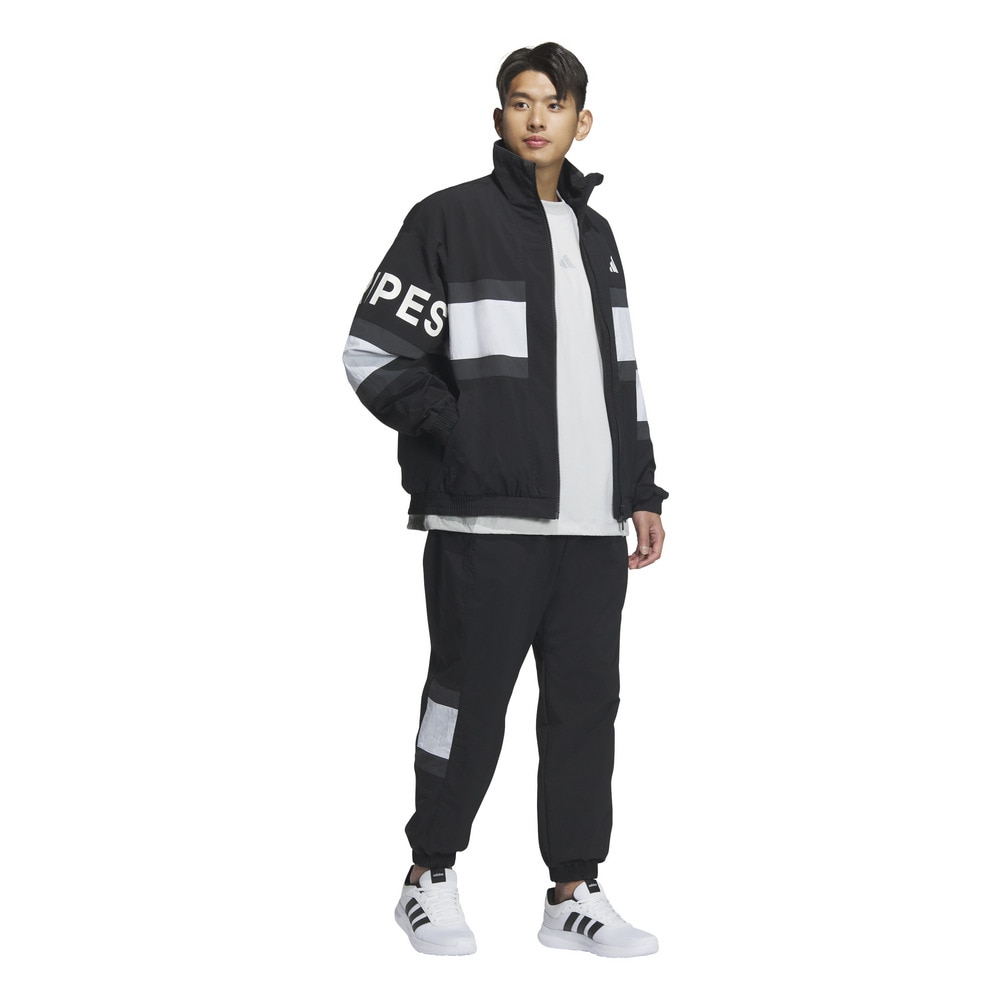 アディダス（adidas）（メンズ）ワーディング パック ルーズフィット メッシュ裏地付き ウーブンジャケット KQD39-JM2064